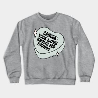 Cancer Conversation Heart Crewneck Sweatshirt